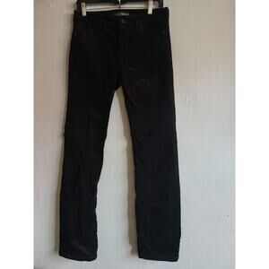 Women's 4 corduroy Lauren Ralph Lauren LRL pants black stretch cotton straight